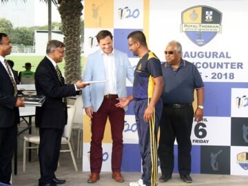 Old Royalists trounce Old Thomians by eight wickets in first T20 ‘Battle of the Blues’ in the Middle East