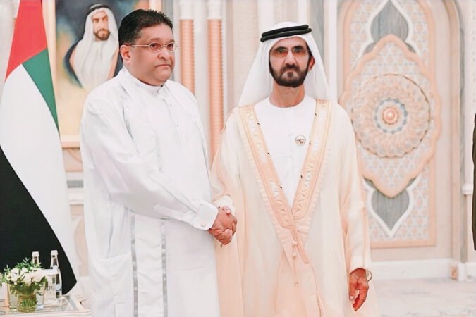 New Ambassador to UAE Majintha Jayesinghe presents credentials