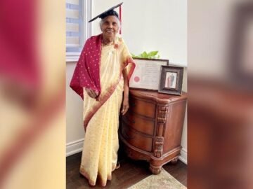 An 87-year-old grandmother from Sri Lanka has become the oldest person to earn a master’s degree at this university in Canada