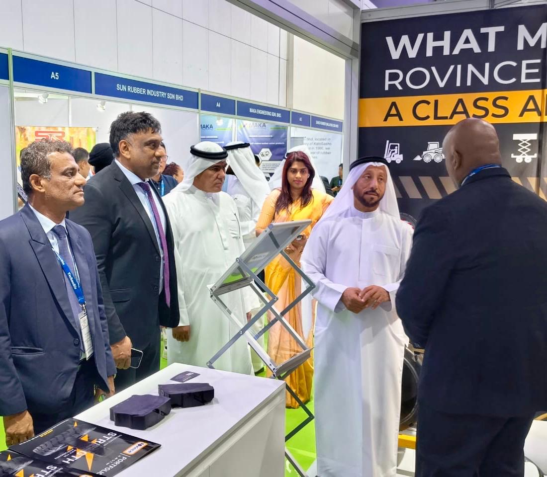 Sri Lankan Firms Participate at Middle East Rubber and Tyre Expo in Sharjah